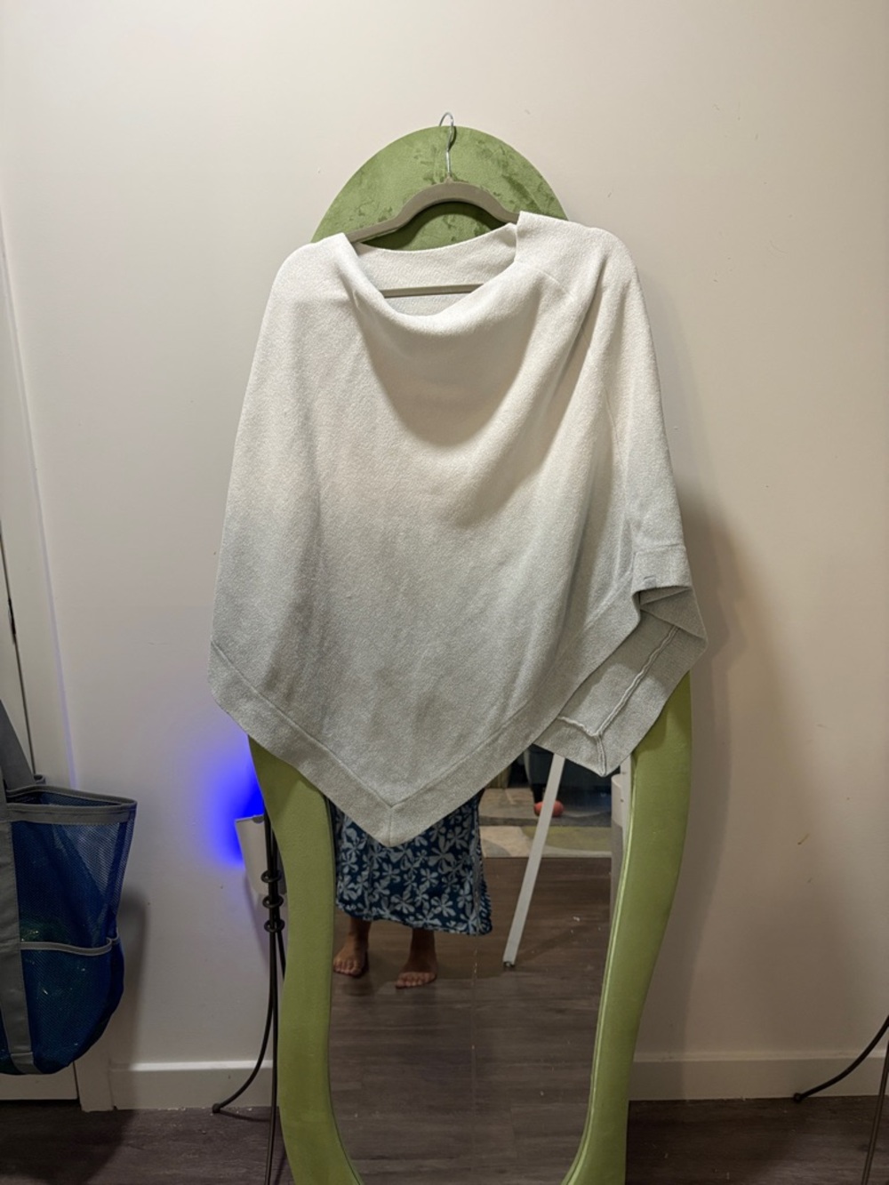 Barefoot Dreams Cream Knit Poncho